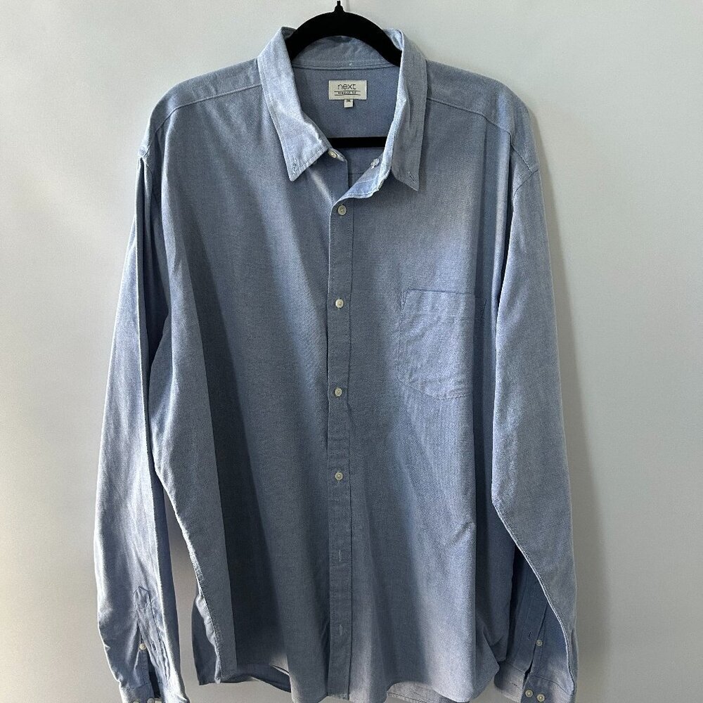 Next Blue 3XL Long-Sleeve Shirt  100% Cotton